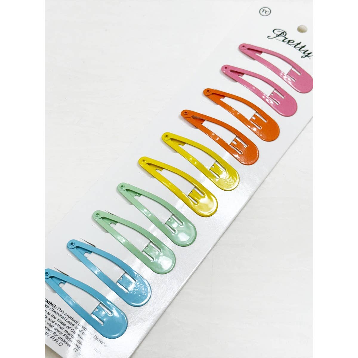 Assorted Rainbow Color Snap Pin
