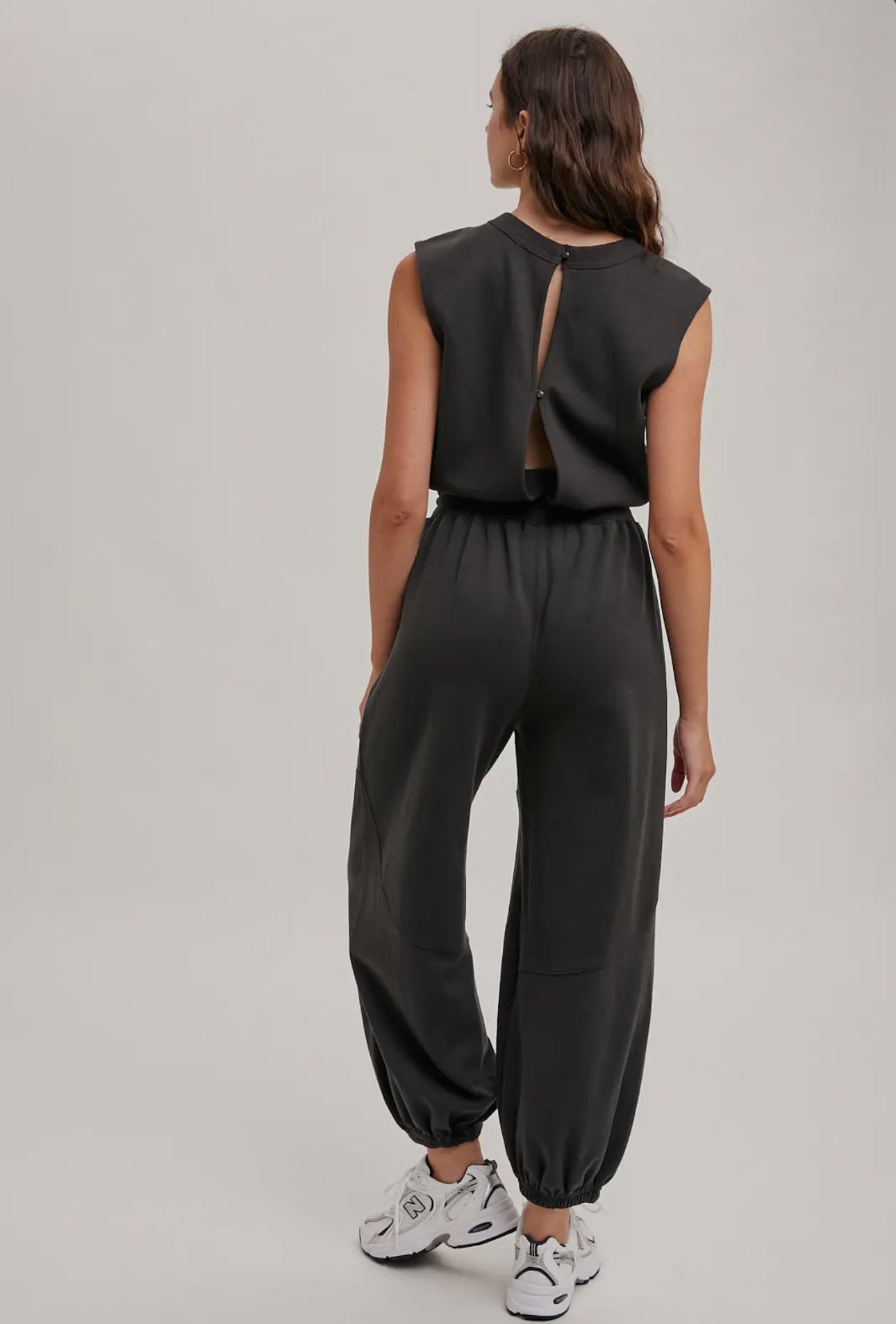Sleeveless Knit Jumpsuit