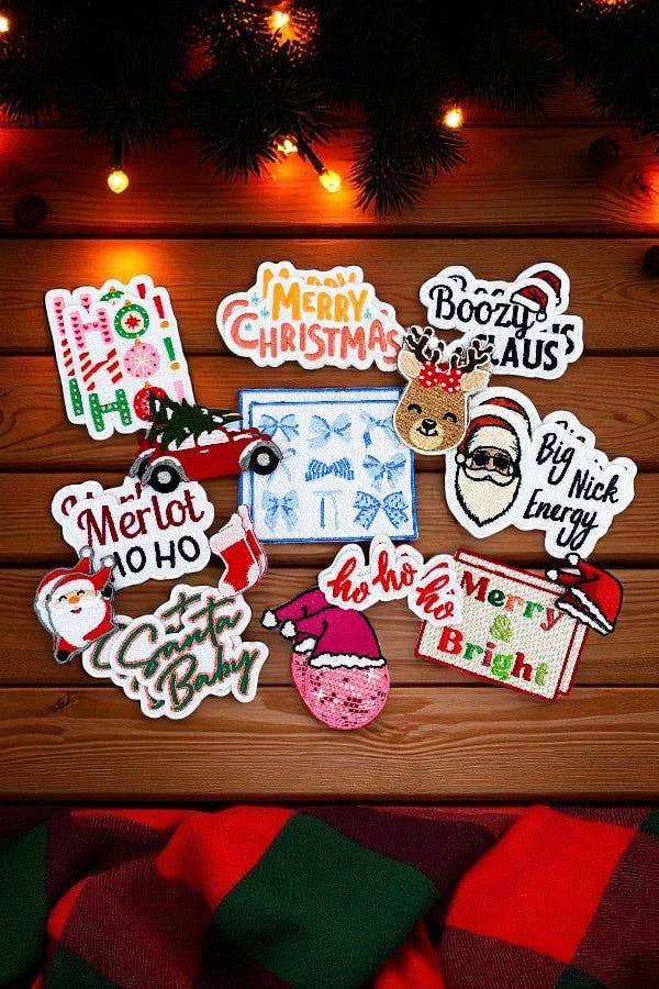 Santa's Favorite Embroidered Patch Bundle