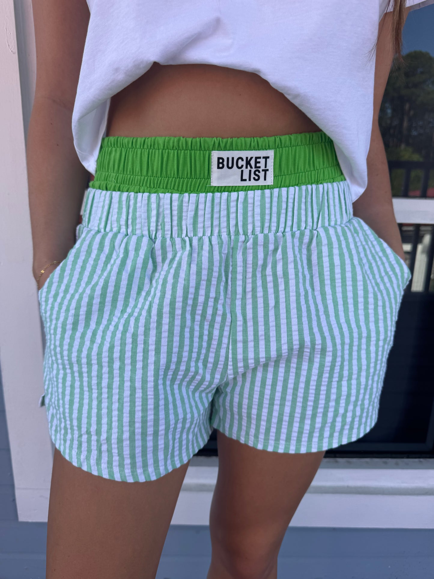 Bucketlist Double Elastic Shorts