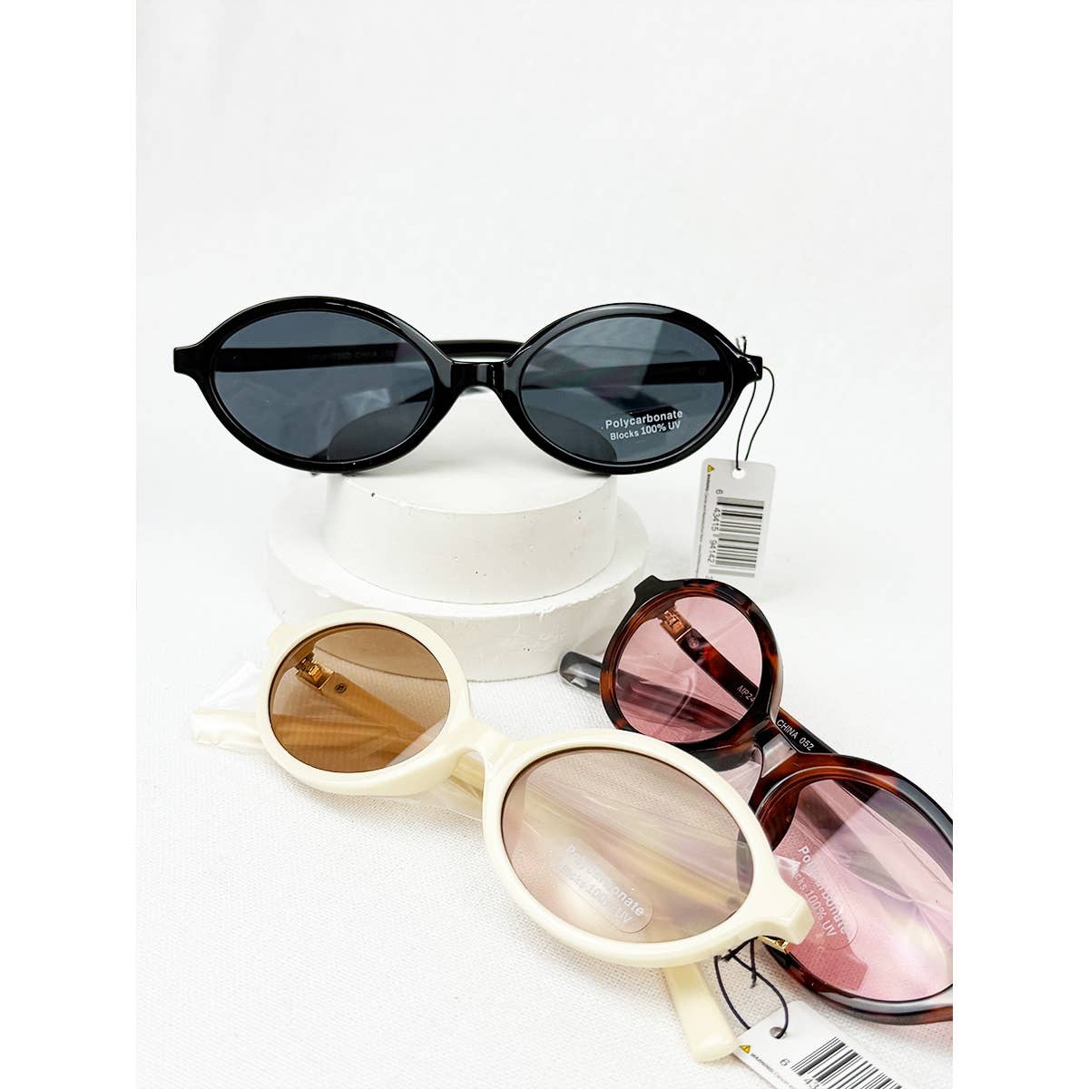 Natalie Retro Oval Sunglasses