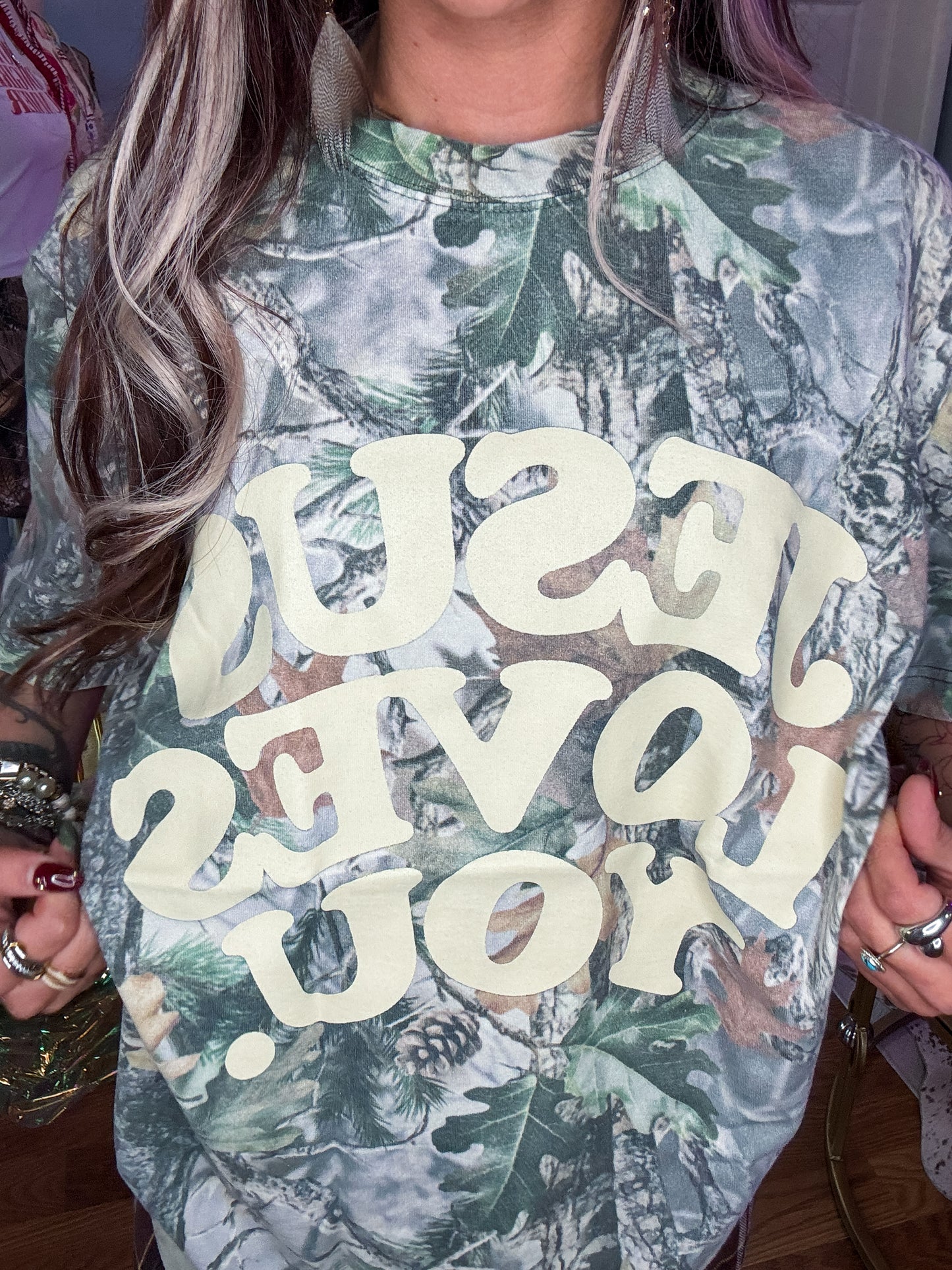 Heavyweight Camo Tee || Oversized