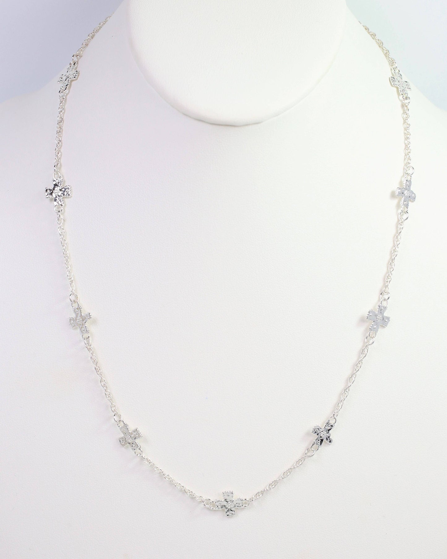 Caldwell Cross Necklace Silver