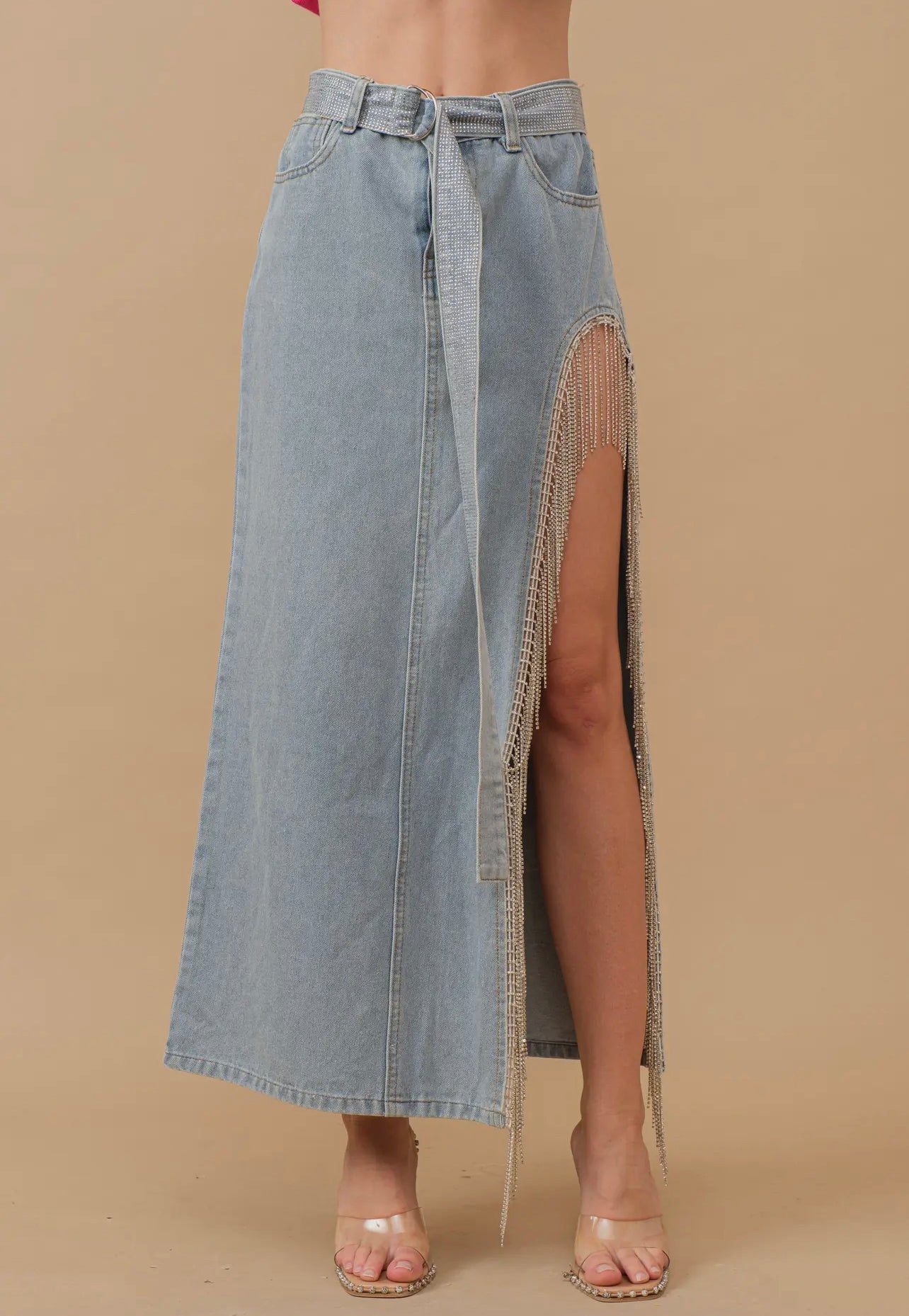 Diamond Split Maxi Skirt