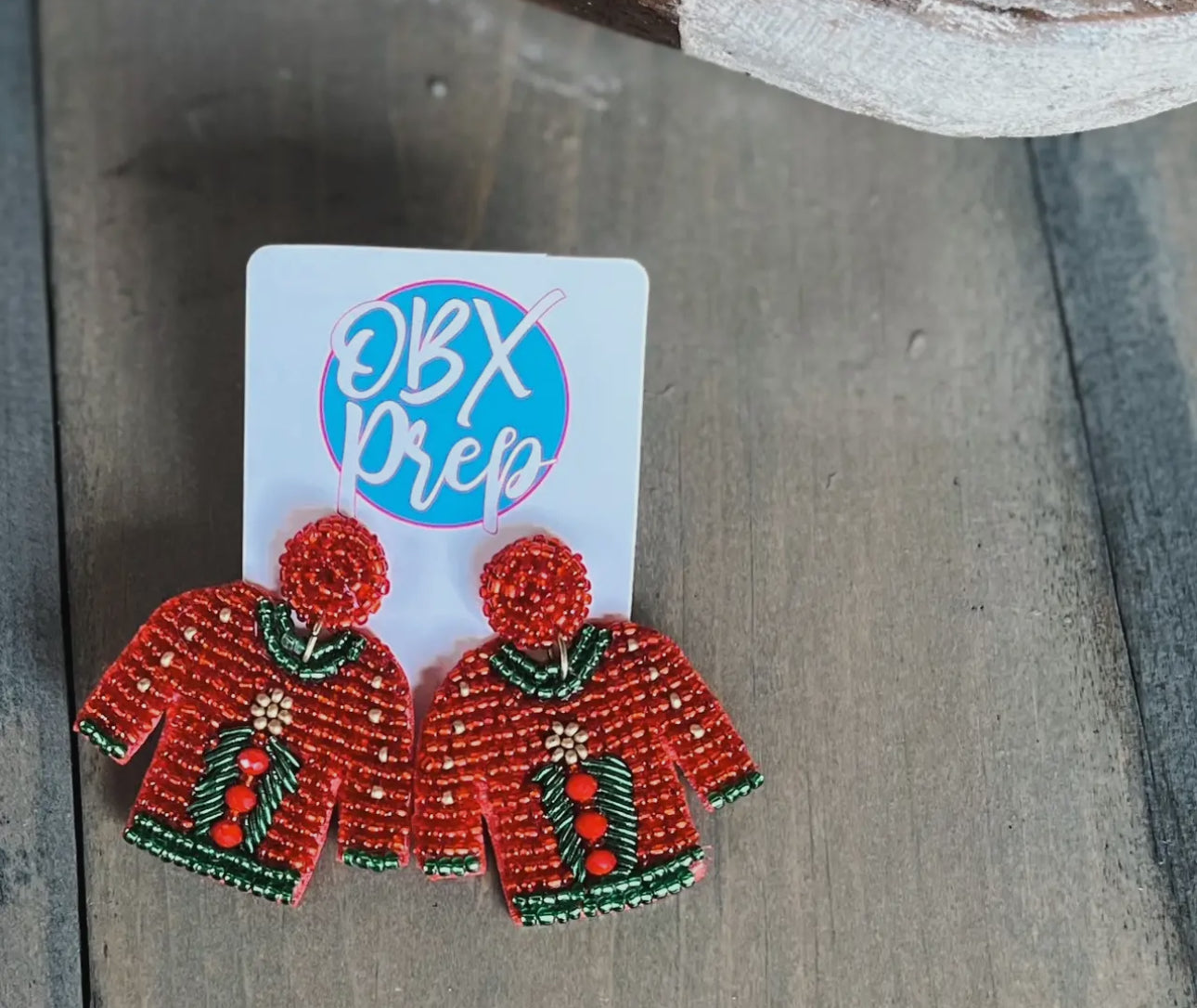 Christmas Beaded Earrings