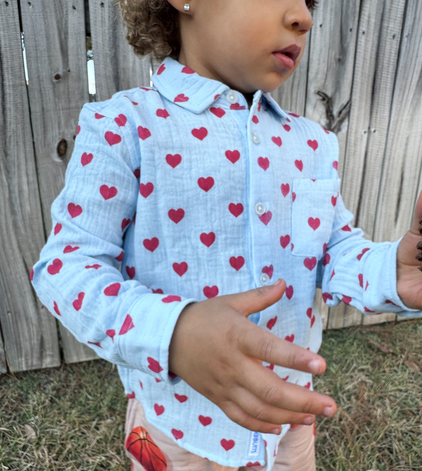 Boys Cotton Gauze Top