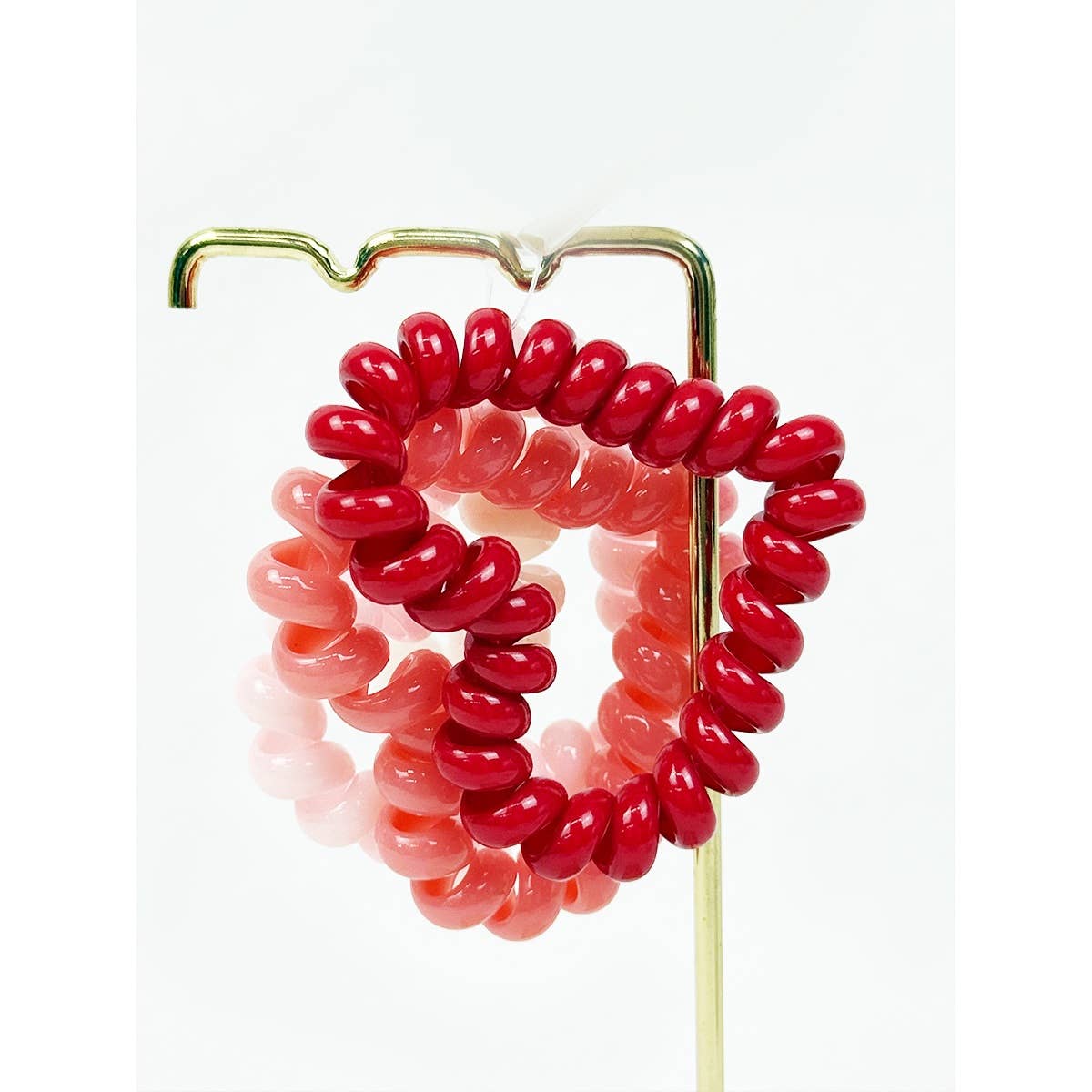 Heart Shape of Spiral Hair Tie Set