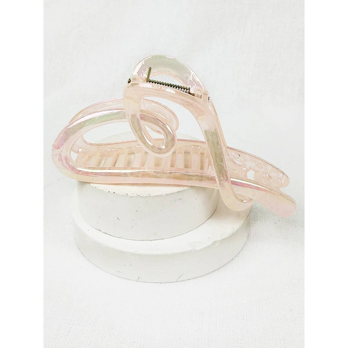 Shimmery Heart Hair Claw Clip