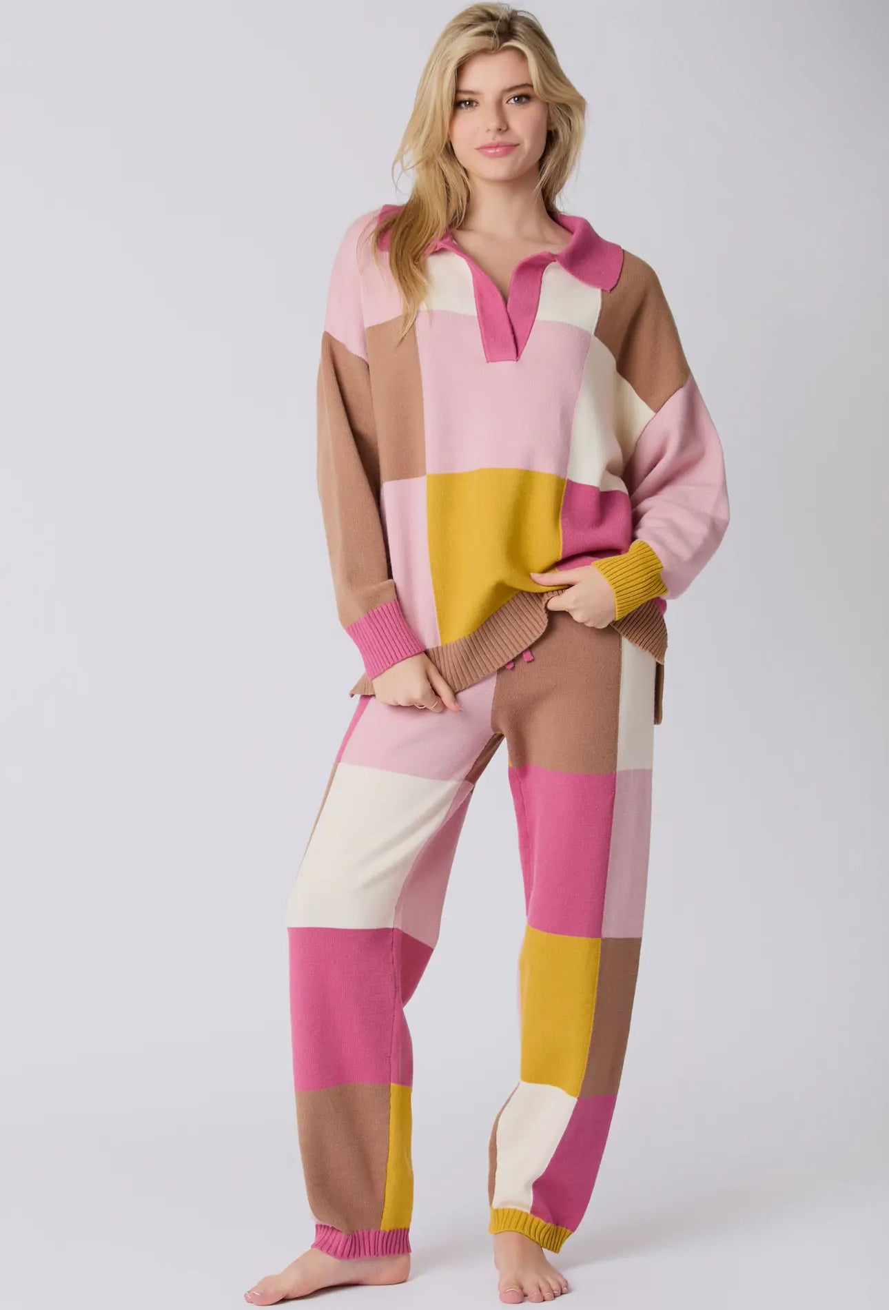 Color Block Joggers