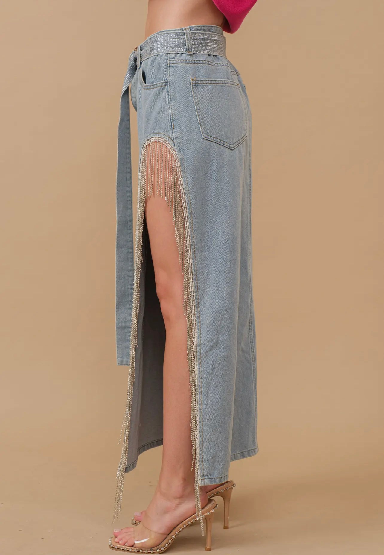 Diamond Split Maxi Skirt