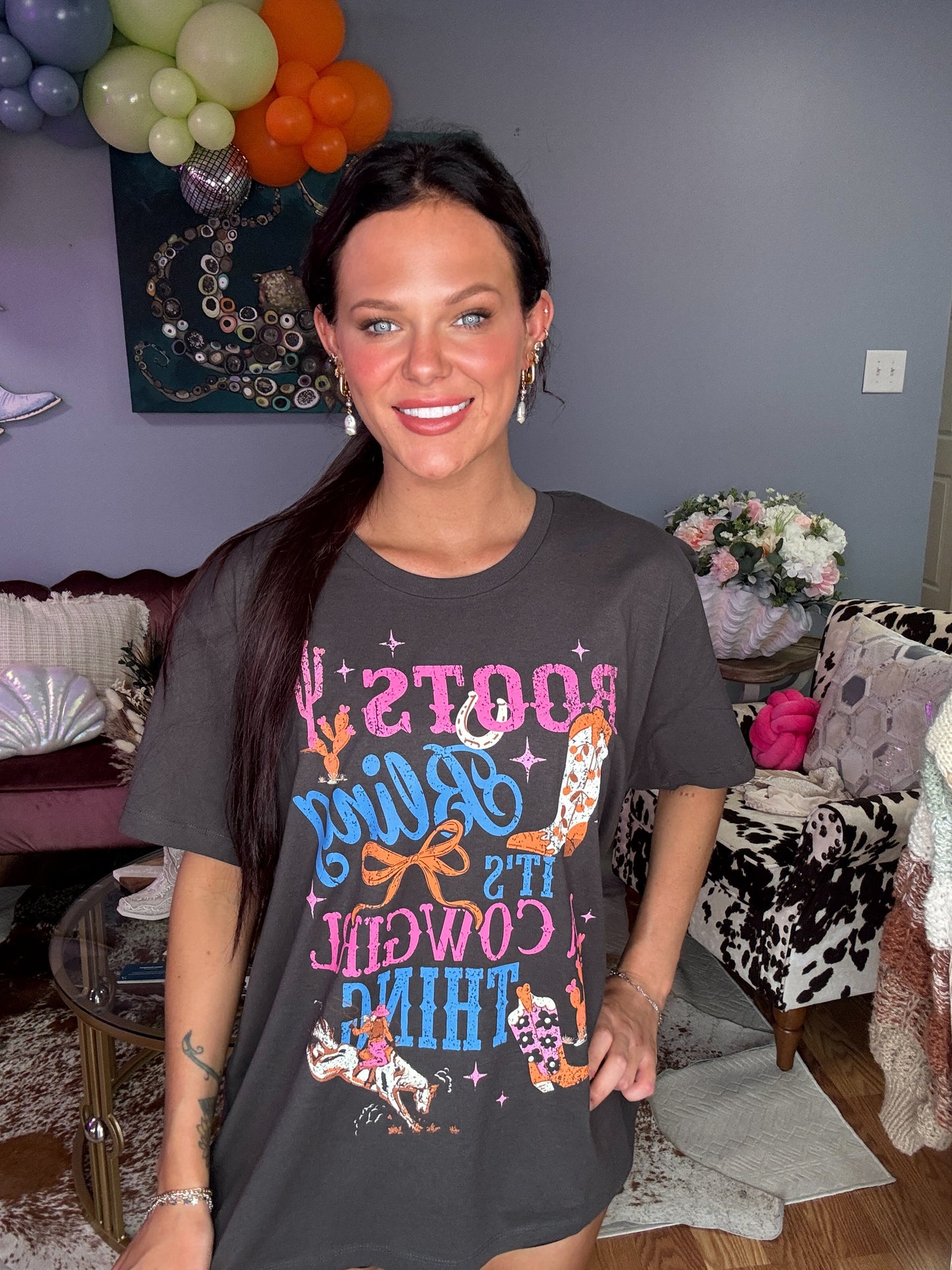 Boots Bling Graphic Tee