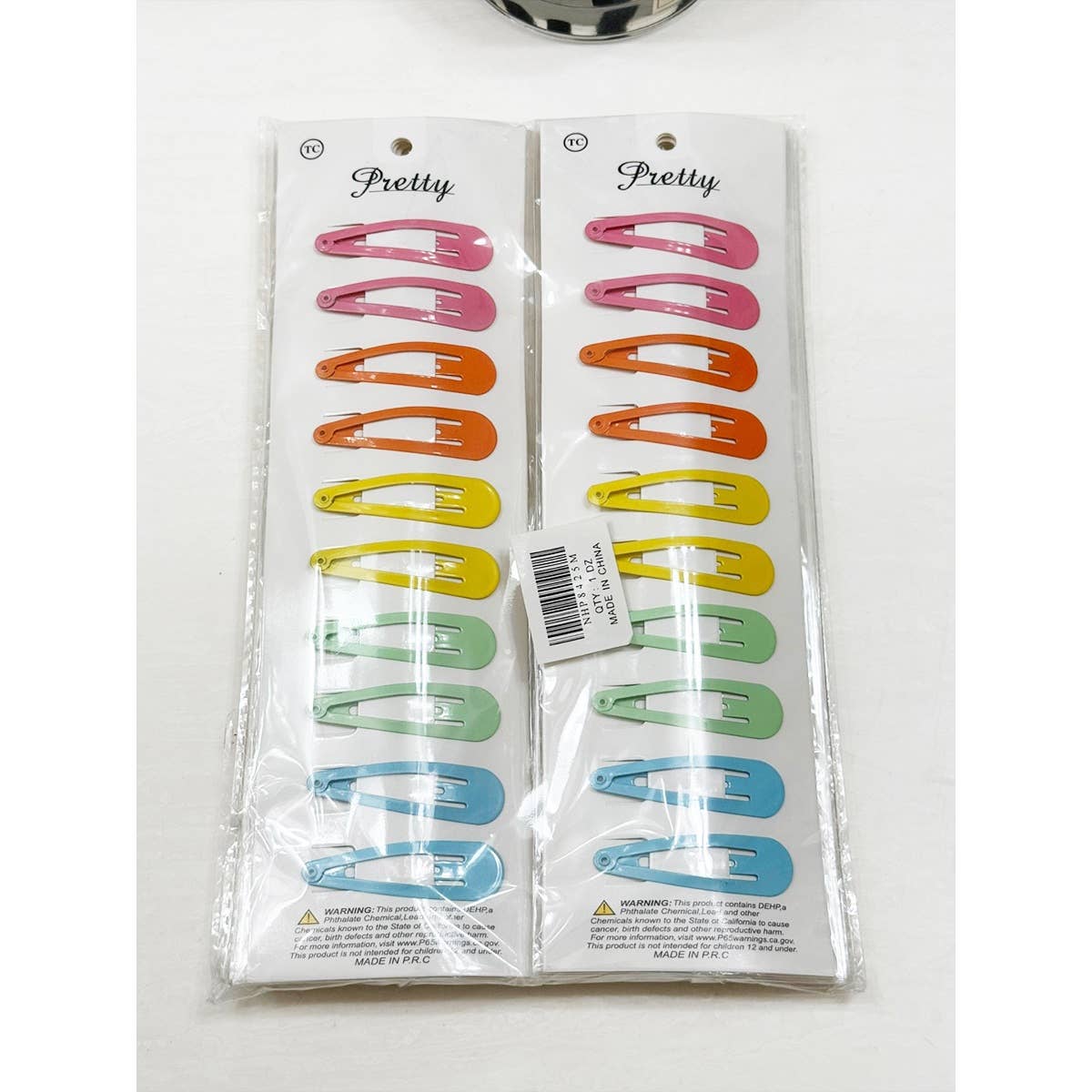 Assorted Rainbow Color Snap Pin