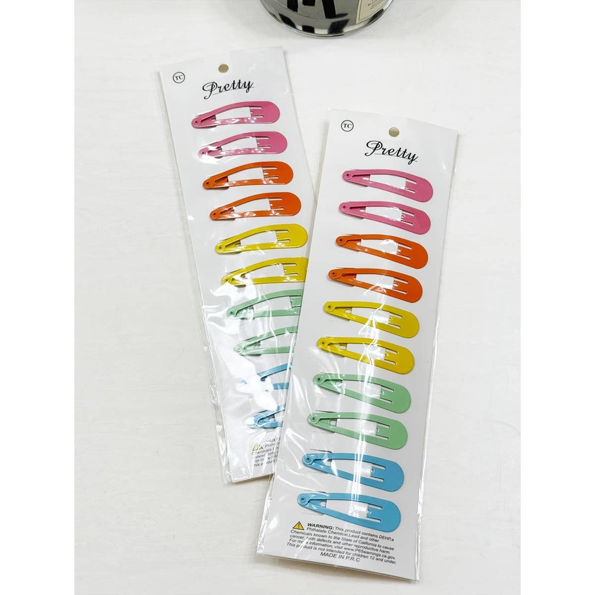 Assorted Rainbow Color Snap Pin