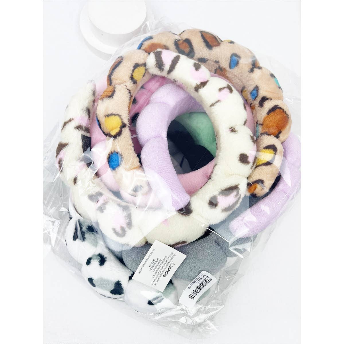 Leopard and Solid Mix of Spa Headband