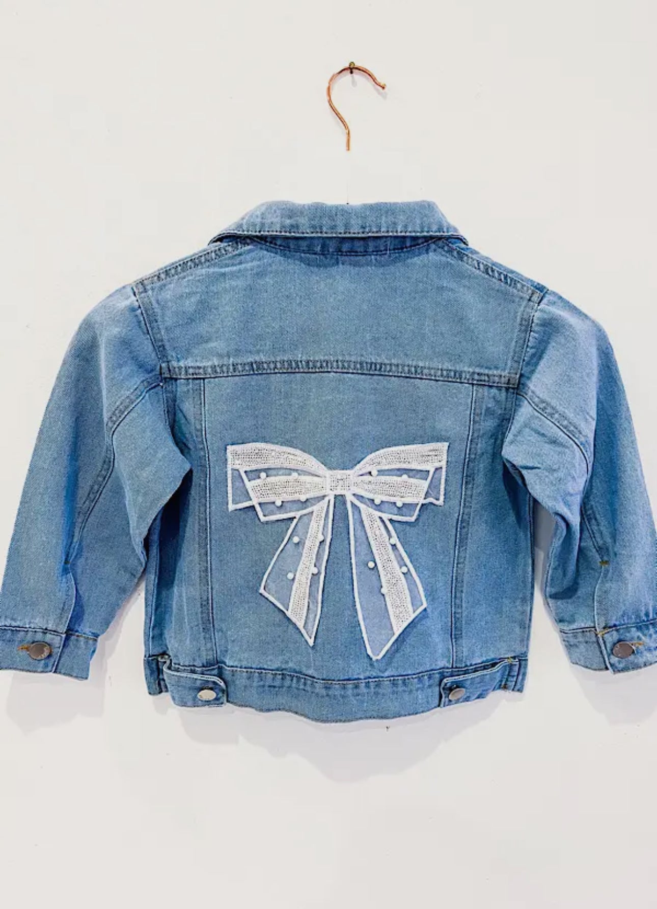 Kids Denim Bow Jacket