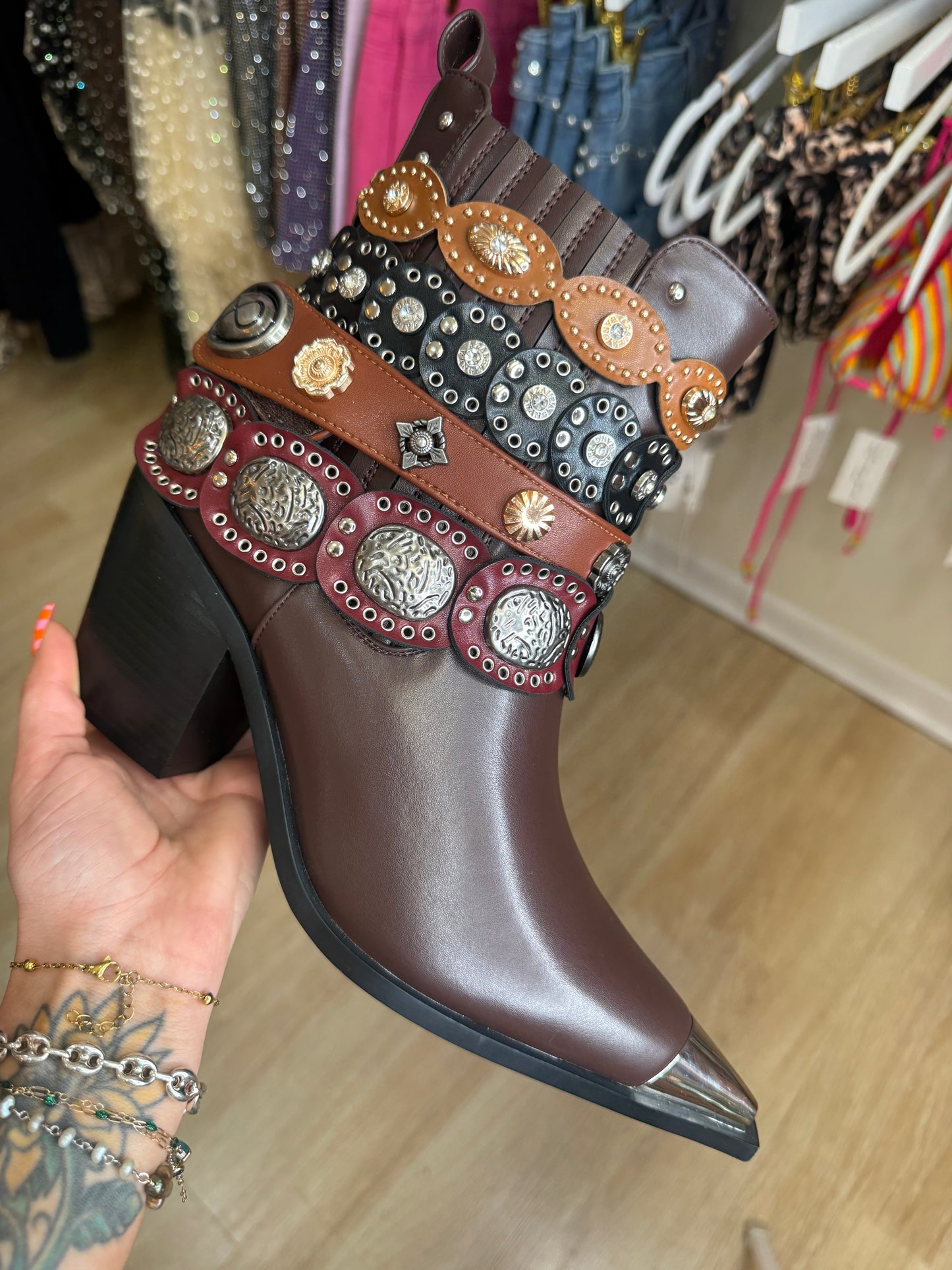 Azalea Wang Dusan Belt Boots