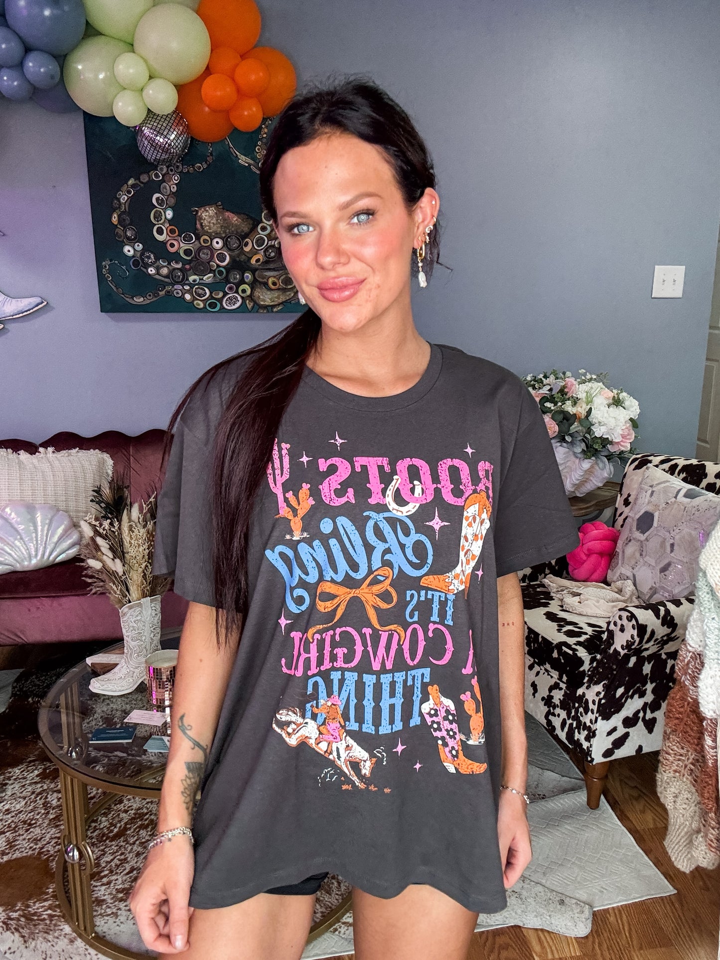 Boots Bling Graphic Tee