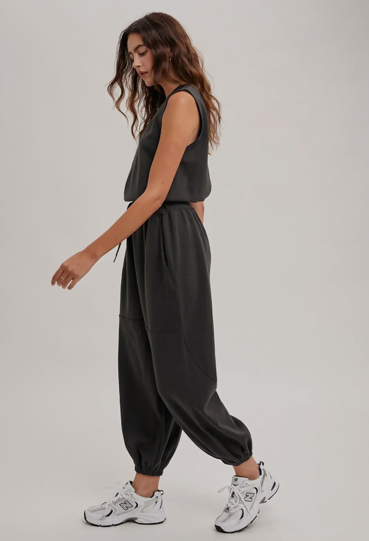 Sleeveless Knit Jumpsuit
