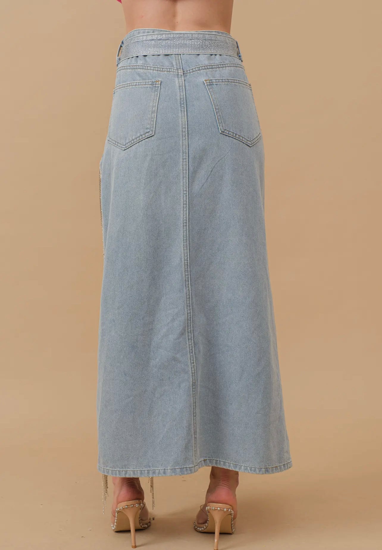 Diamond Split Maxi Skirt