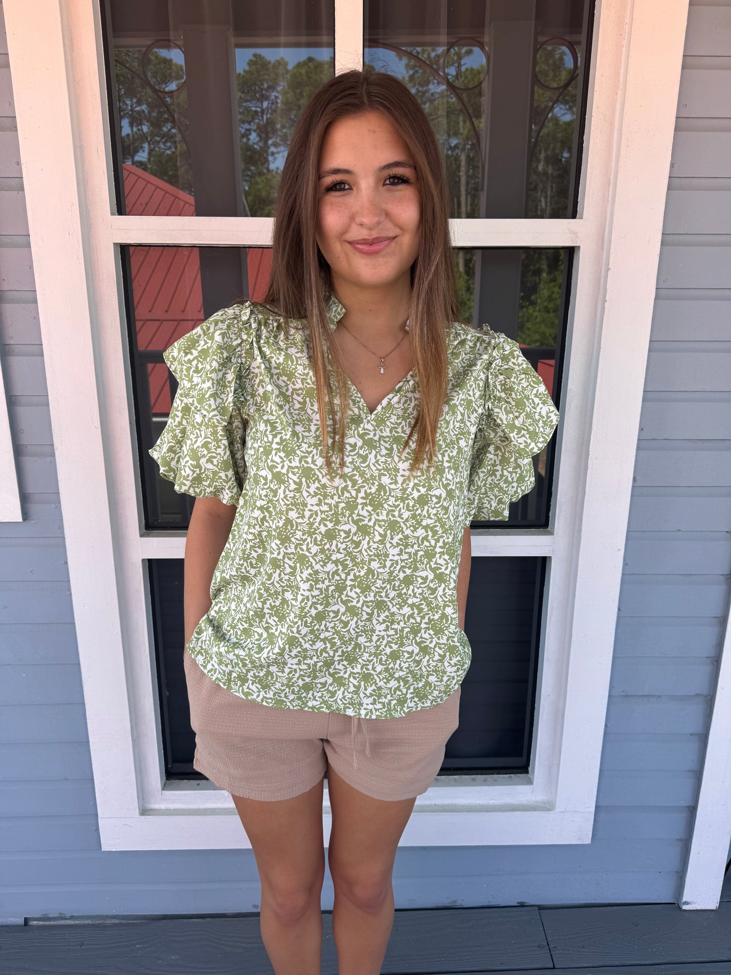 Tan Casual Tie Shorts