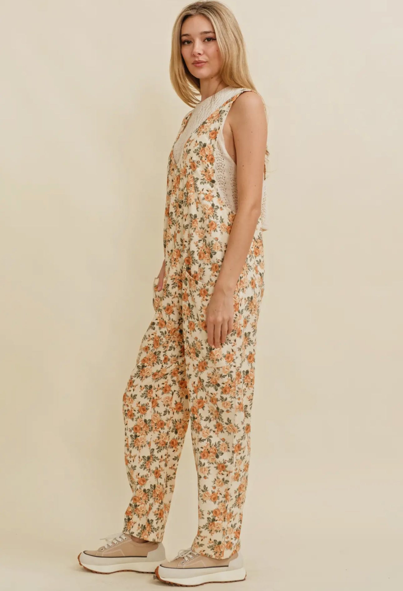 Sunny Petals Floral Jumpsuit