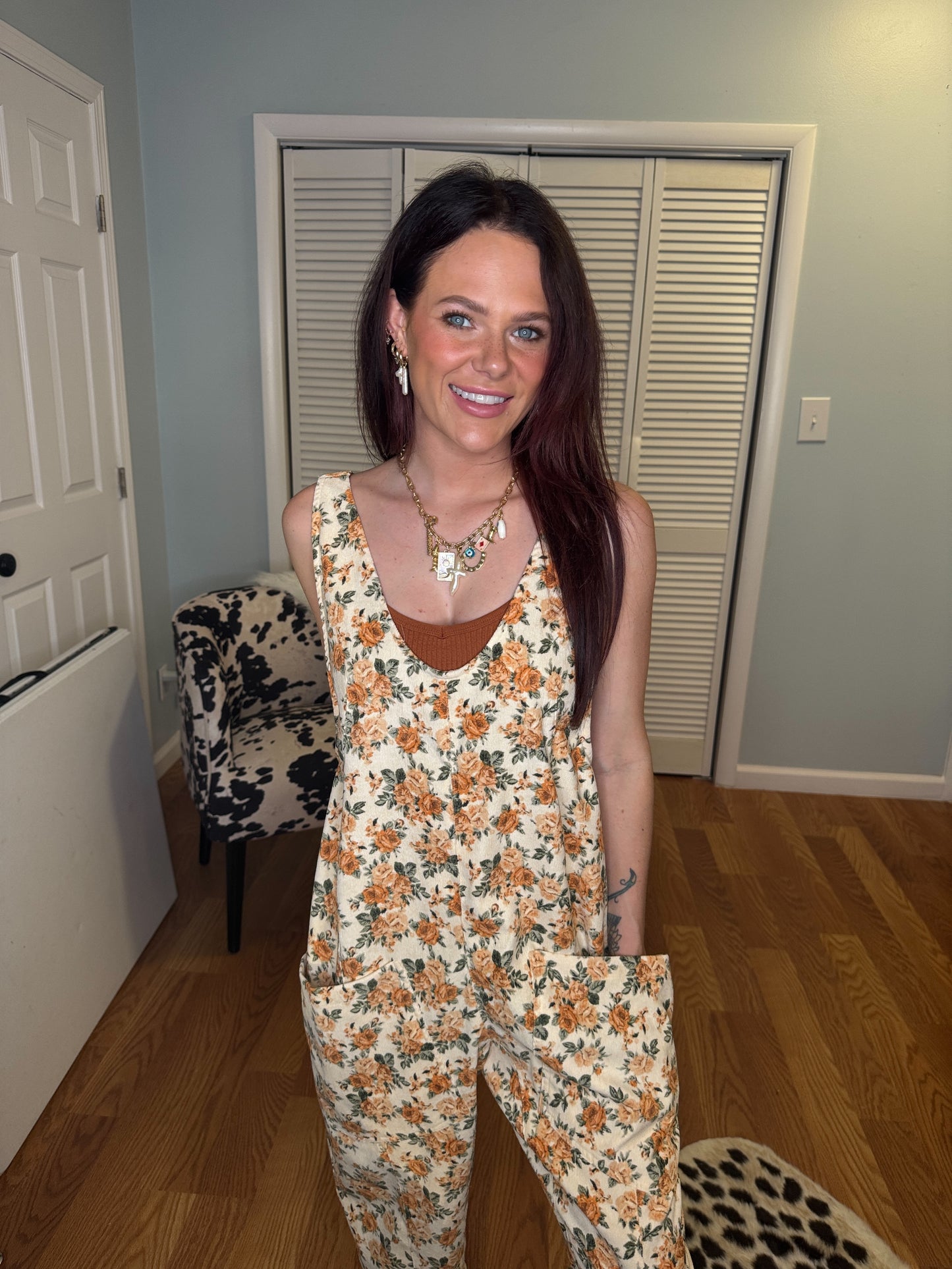 Sunny Petals Floral Jumpsuit