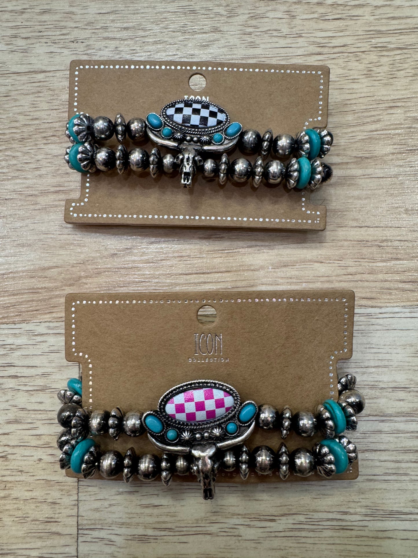 Skull Checkered Bracelet