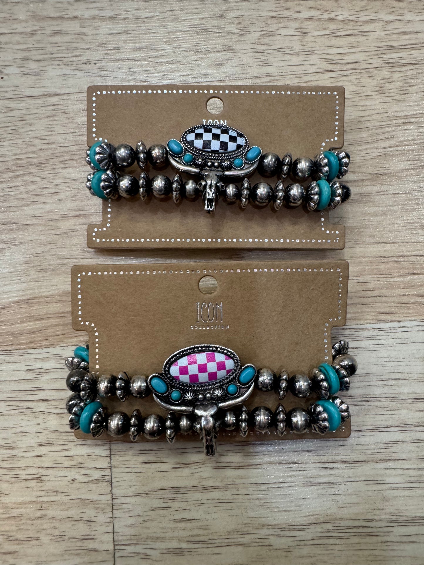 Skull Checkered Bracelet