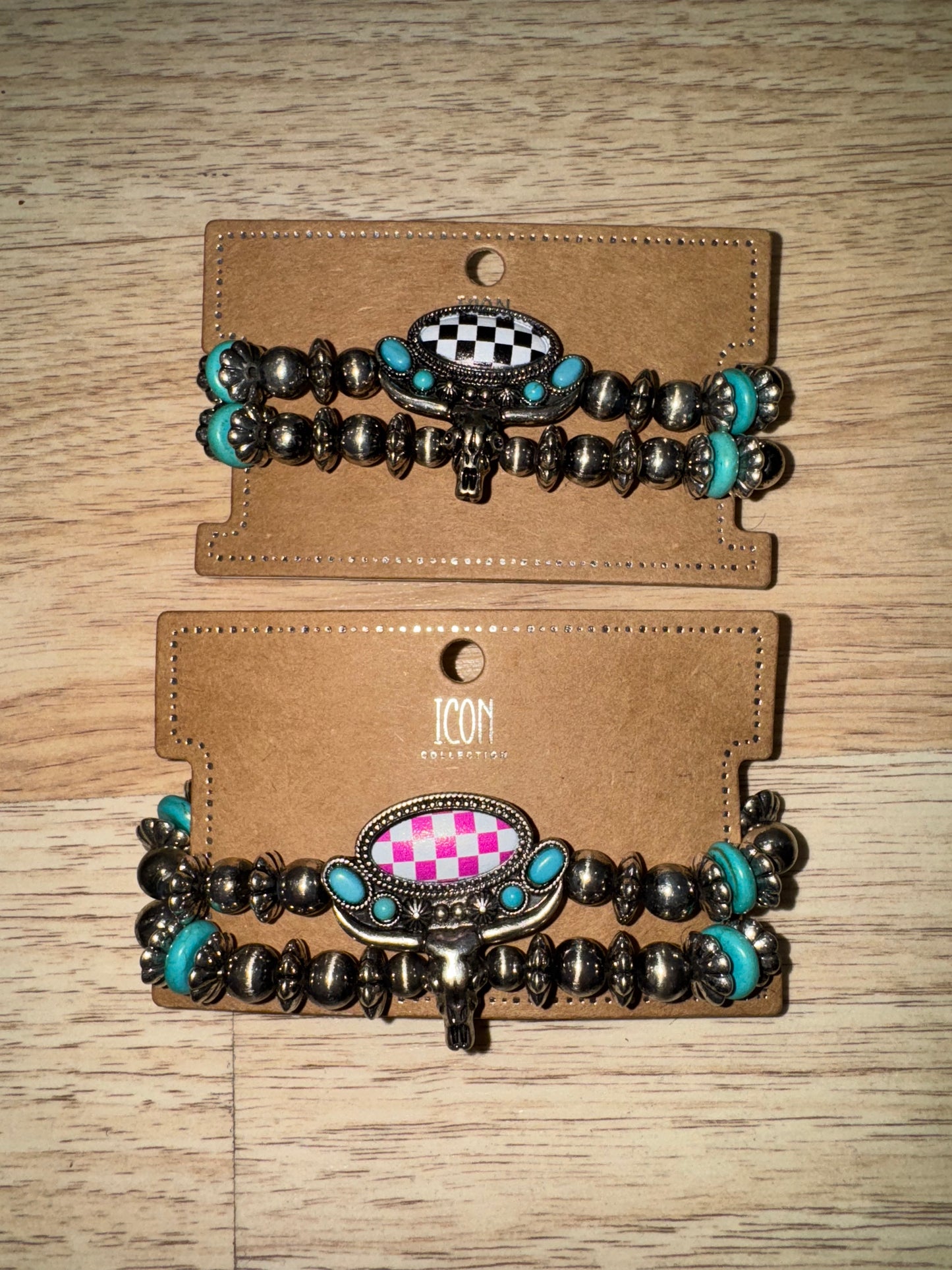 Skull Checkered Bracelet