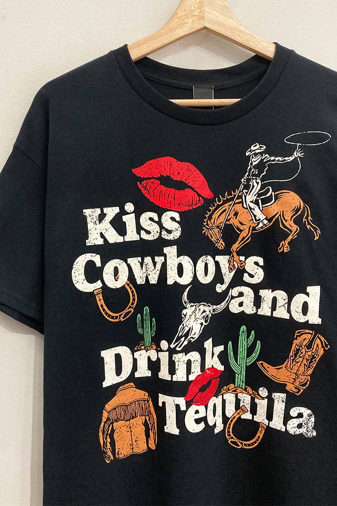 Kiss Cowboys Oversized Tee