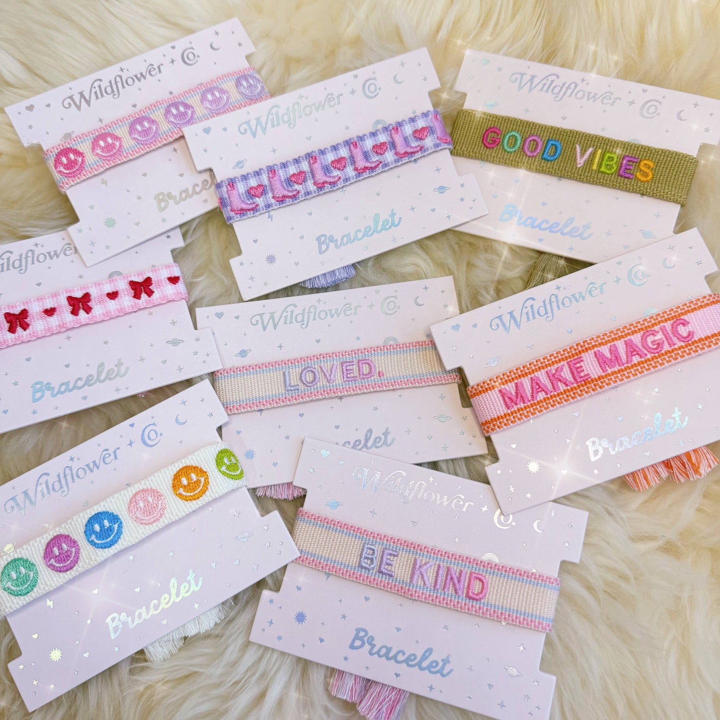 Embroidered Friendship Bracelets