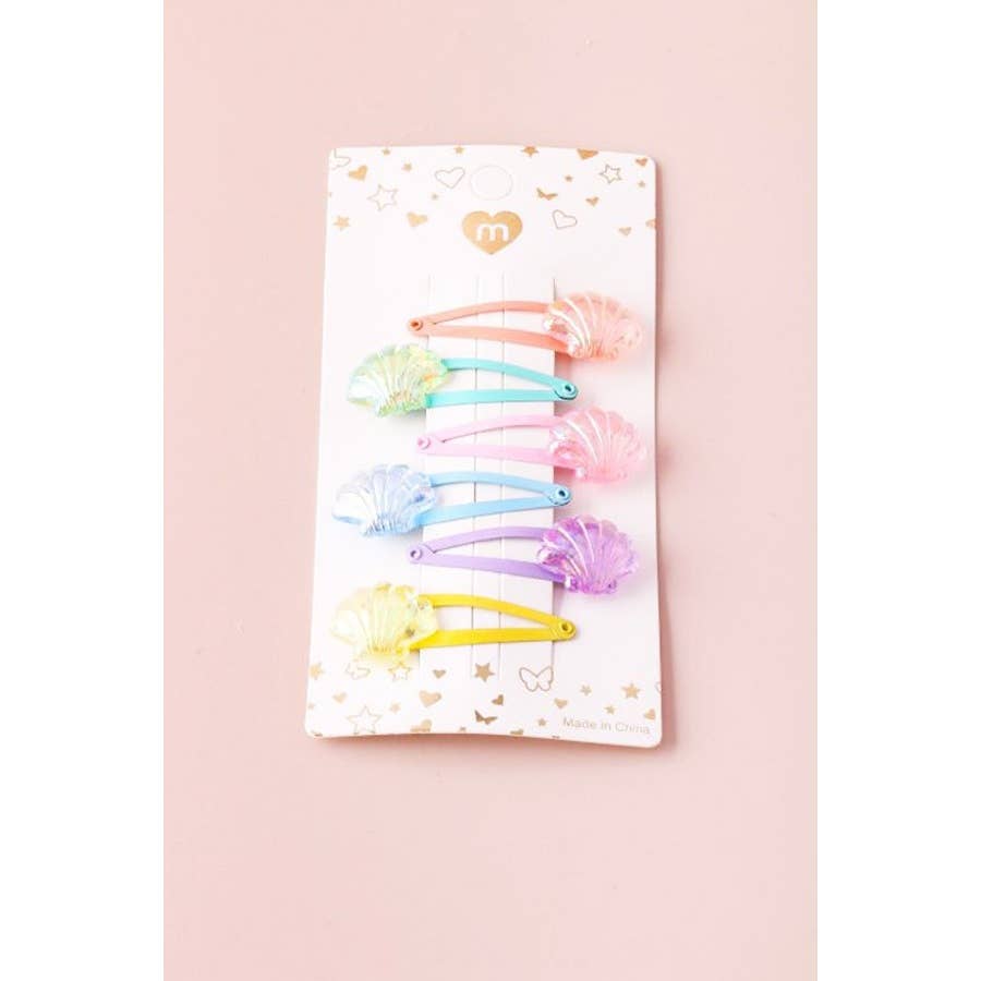 Sea Shell Snap Clips
