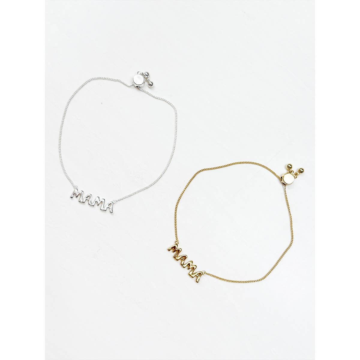 Gold Dipped MAMA Adjustable Bubble Bracelet