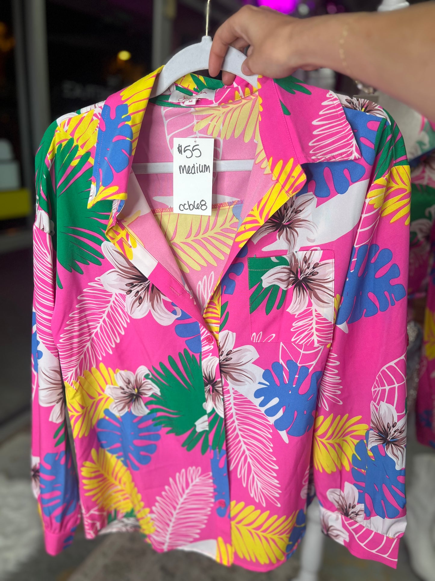 Tropical Tie Button Up