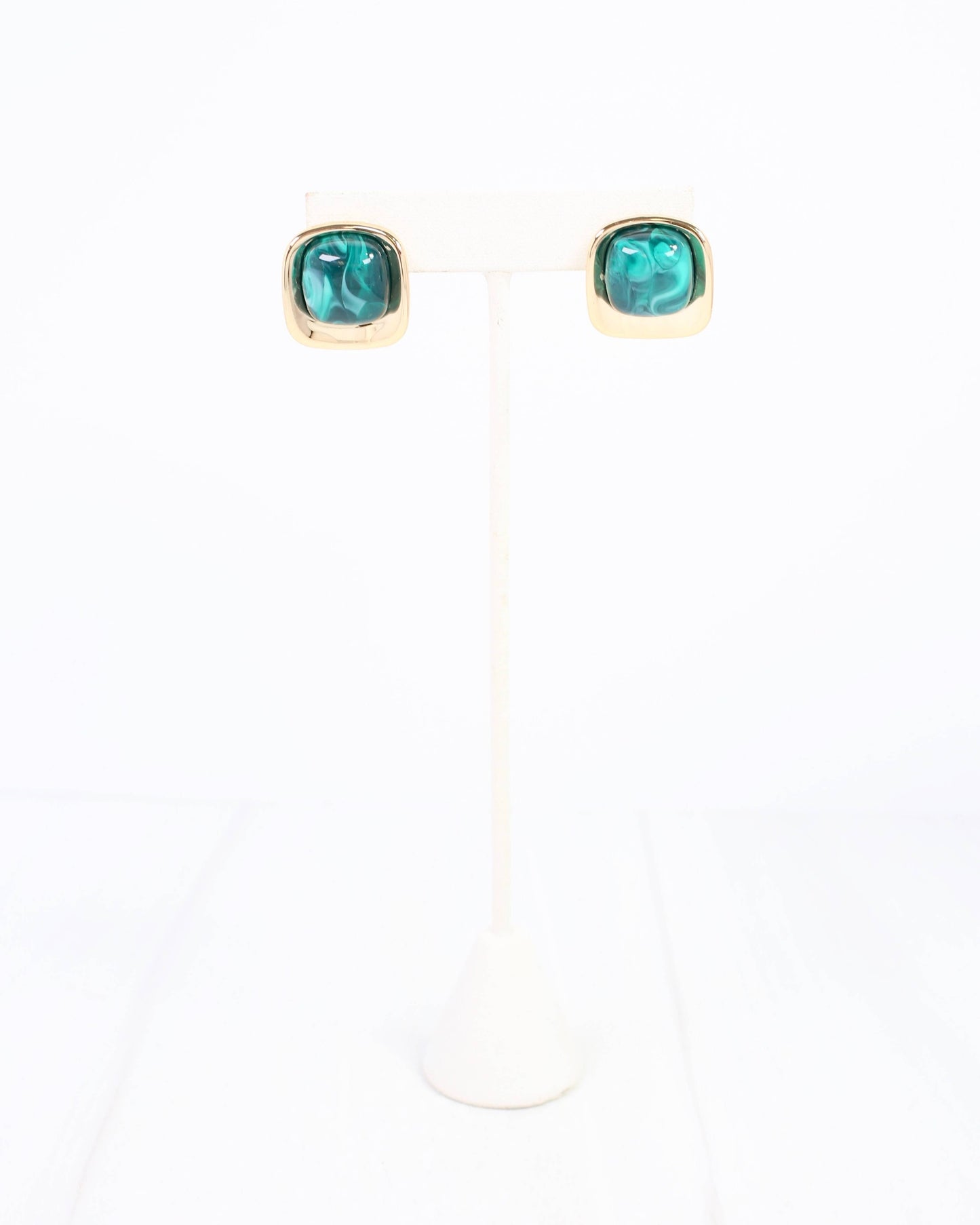 Waterbury Stud Earring Green