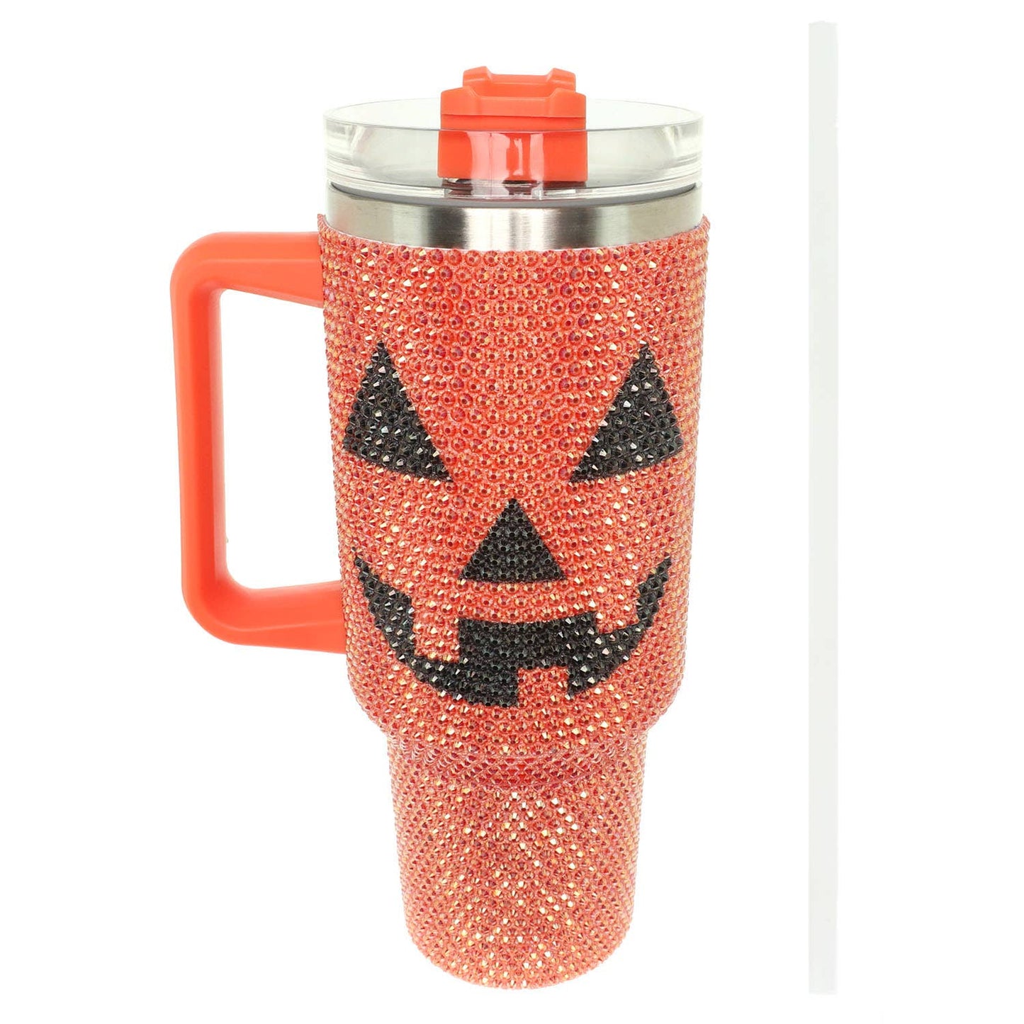 Halloween Rhinestone Stainless Steel Double Wall Tumbler