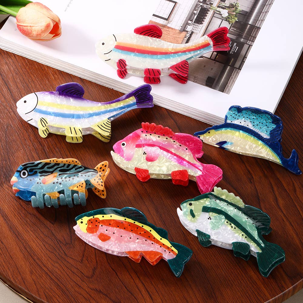 Funny Sea Fish Shaped Hair Claw Clip Vacation Hair Clip