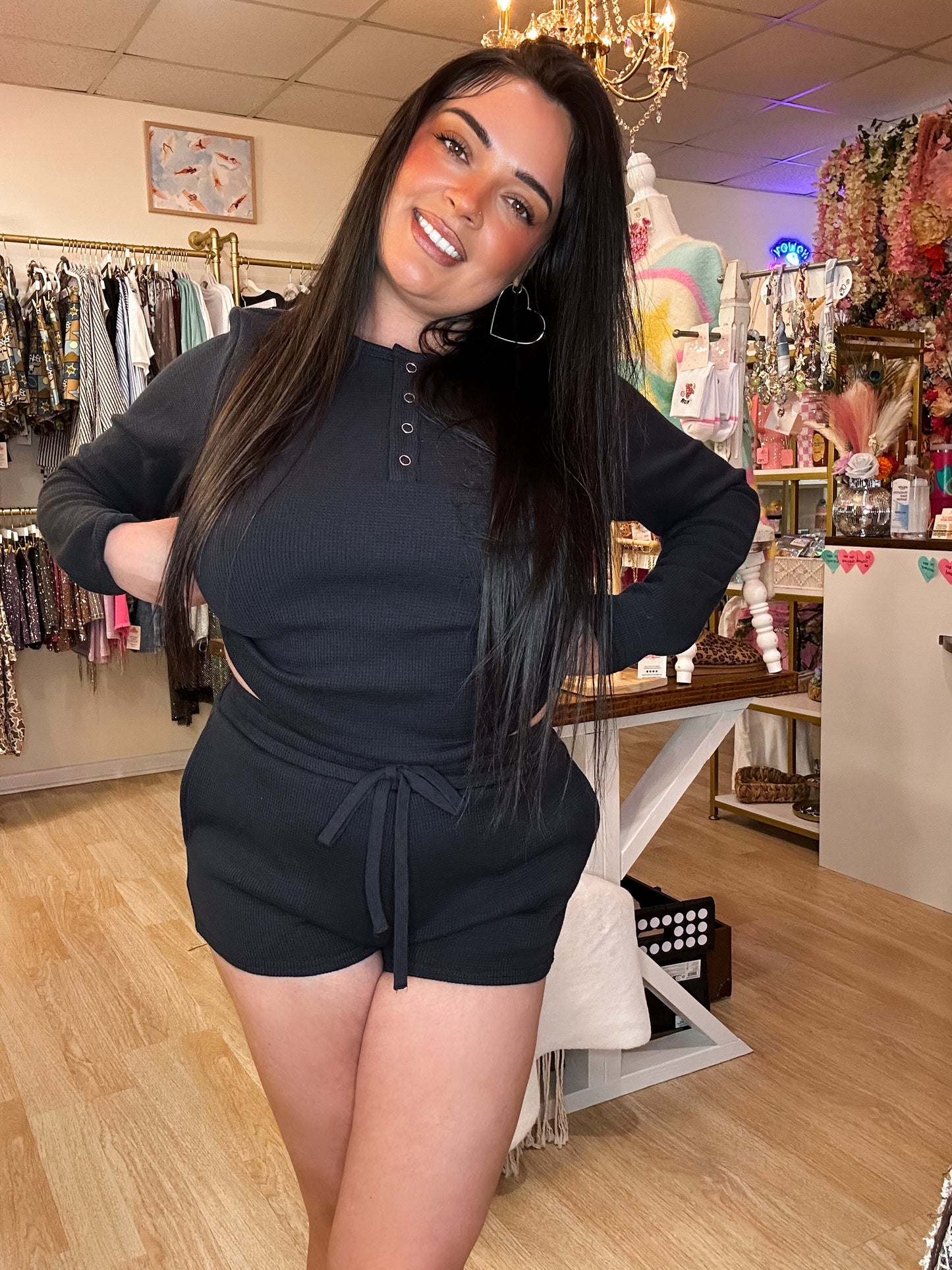 Coziest Waffle Knit Set