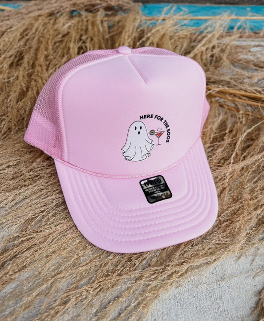 Here For The Boos Trucker Hat