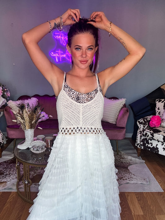 Grace’s Crochet Ruffle Dress
