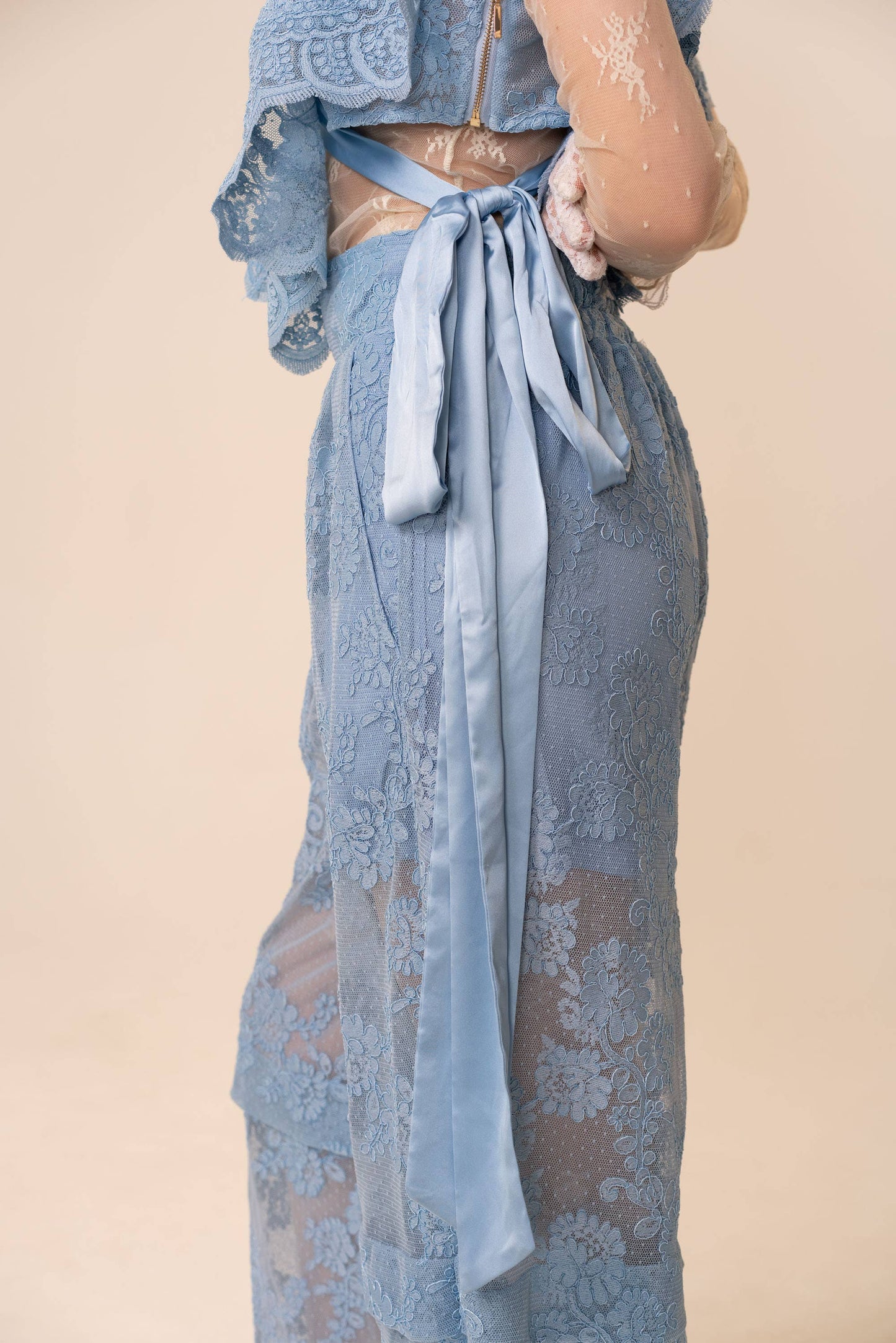 Boho Floral Lace Parachute Pants