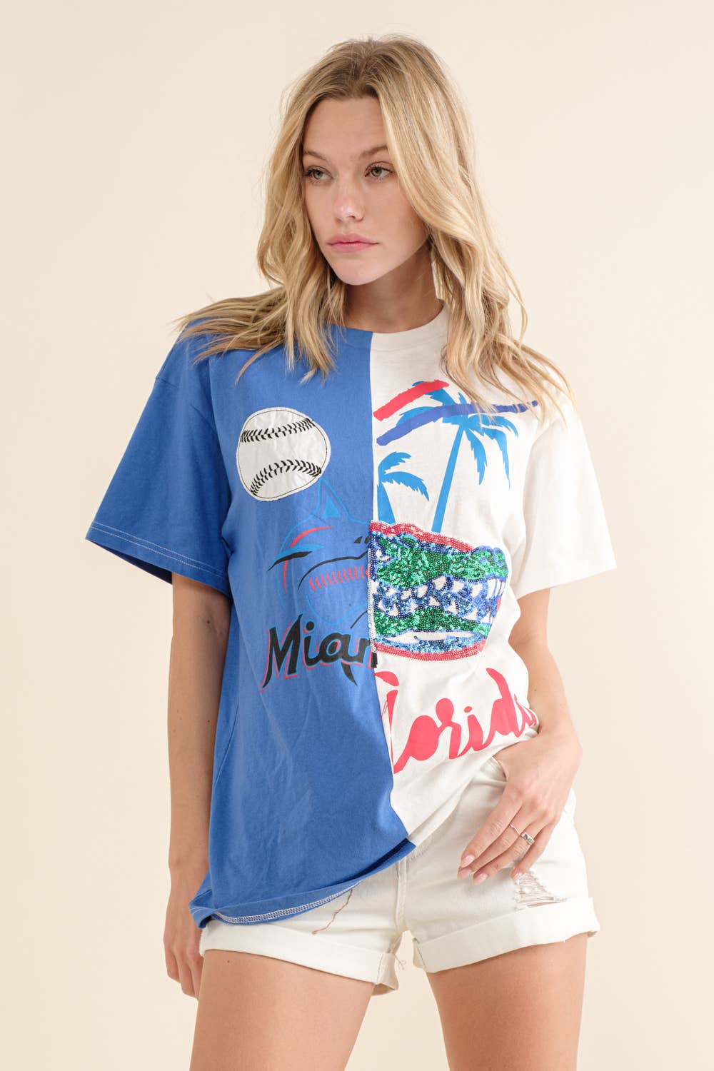 32672T - Colorblock Game Day Graphic T Shirt
