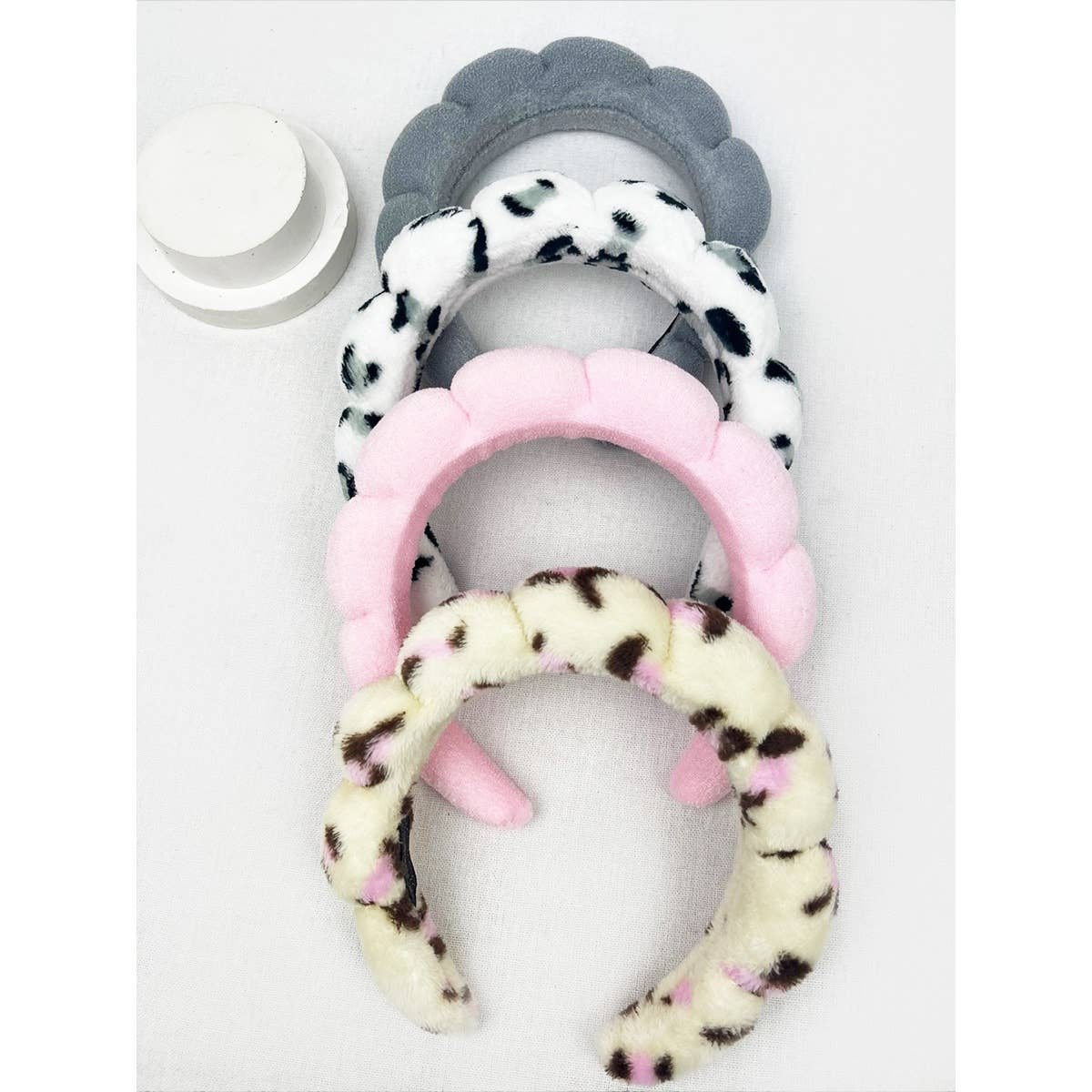 Leopard and Solid Mix of Spa Headband