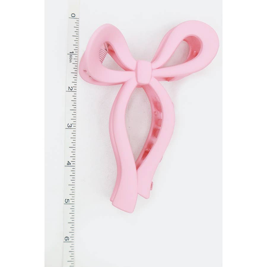 Matte Pastel Bow Hair Clip