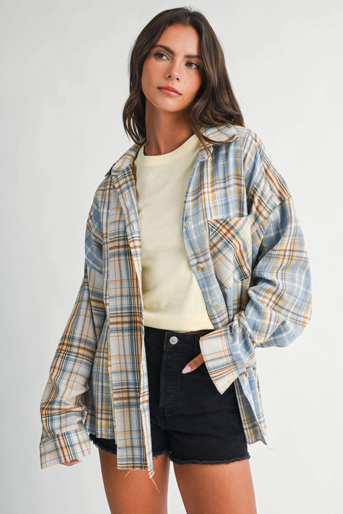 8376EN Kambrie Plaid Flannel Shirt 1
