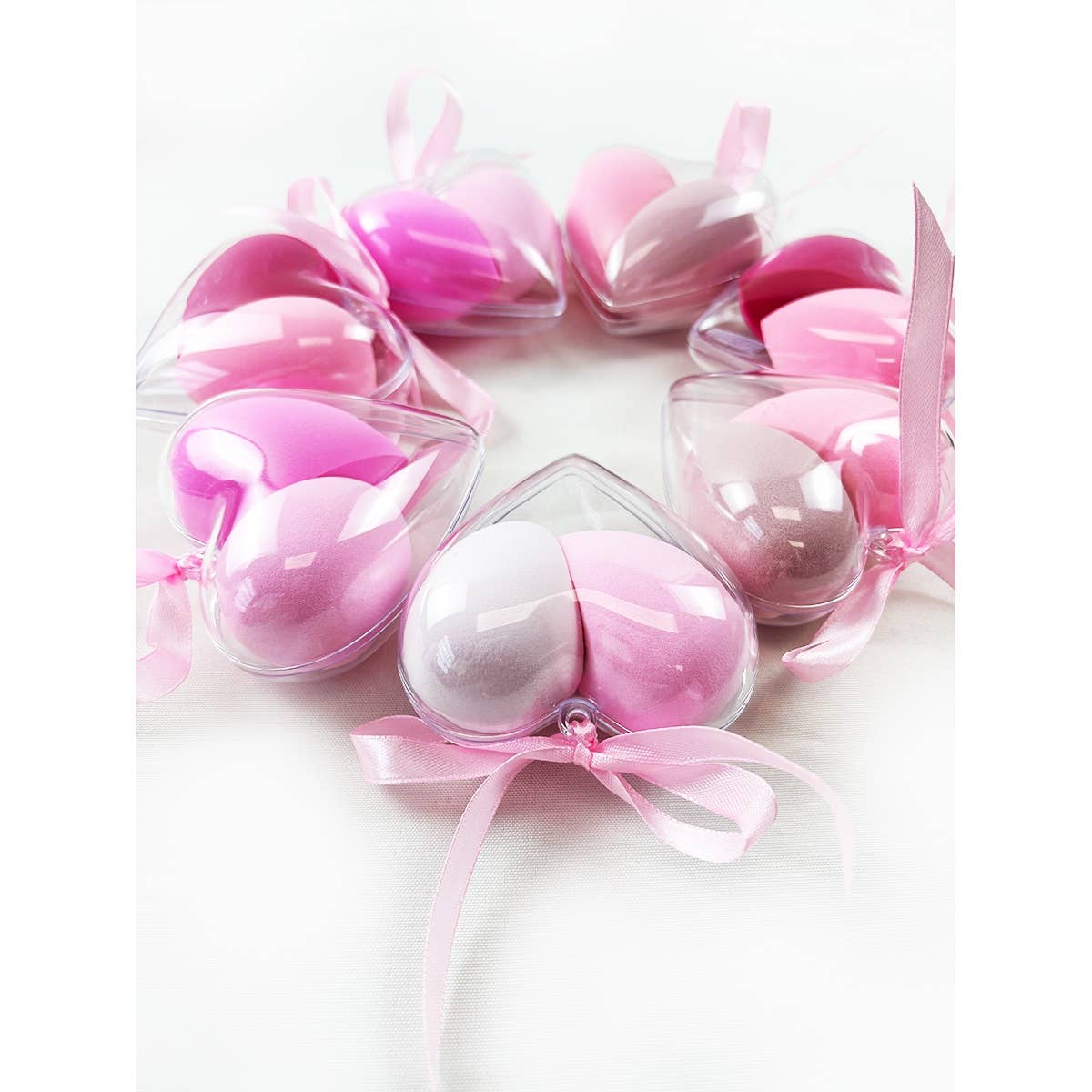 Heart Makeup Sponge Set