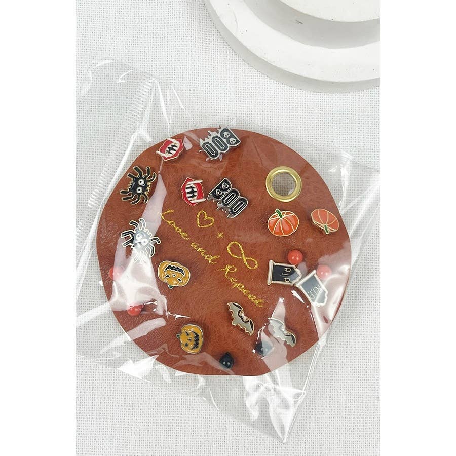Premium Quality 10 Pairs Halloween Earrings on PU