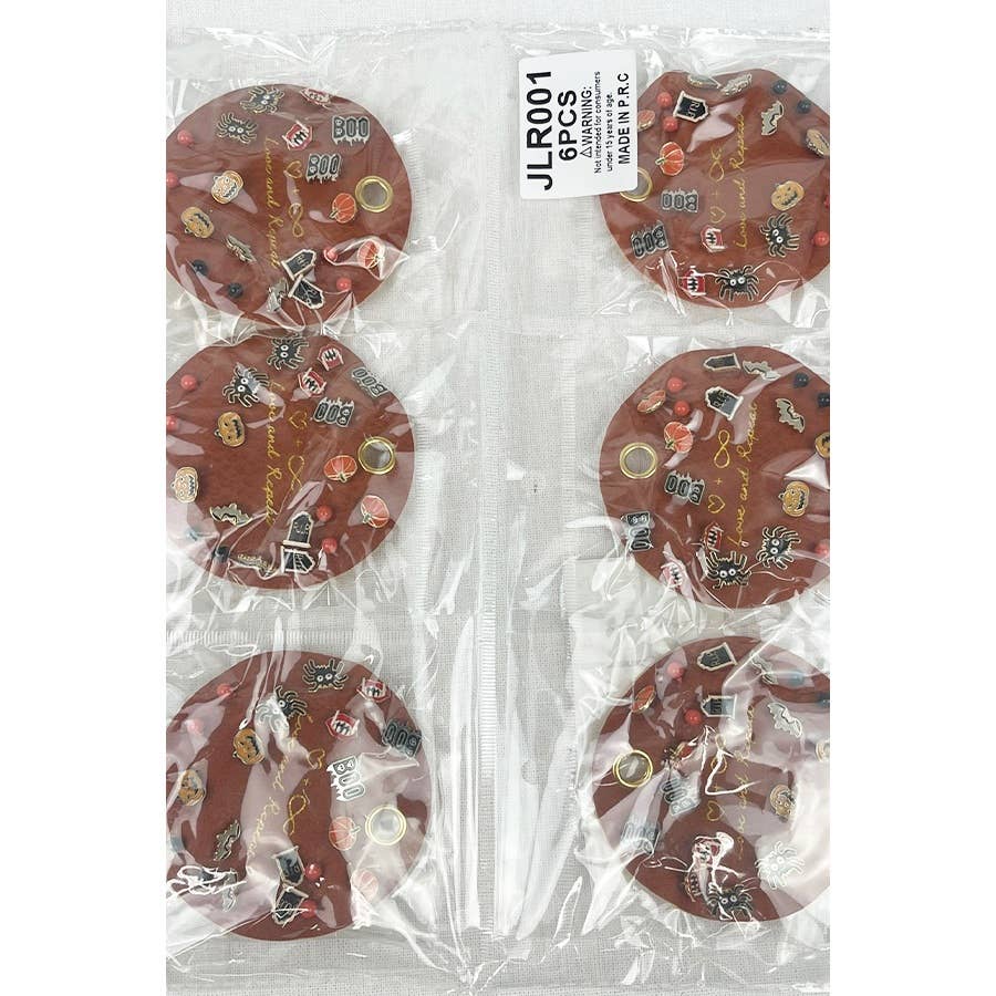 Premium Quality 10 Pairs Halloween Earrings on PU
