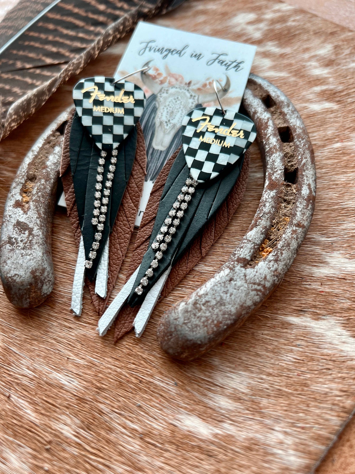 Checked Out Fringe | Brown