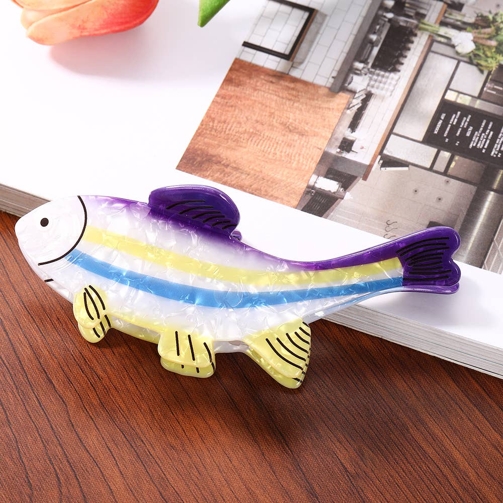 Funny Sea Fish Shaped Hair Claw Clip Vacation Hair Clip